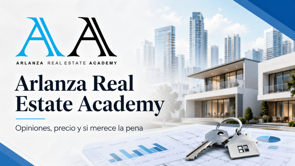 Portada de la reseña de Arlanza Real Estate Academy con imagen de inversión inmobiliaria