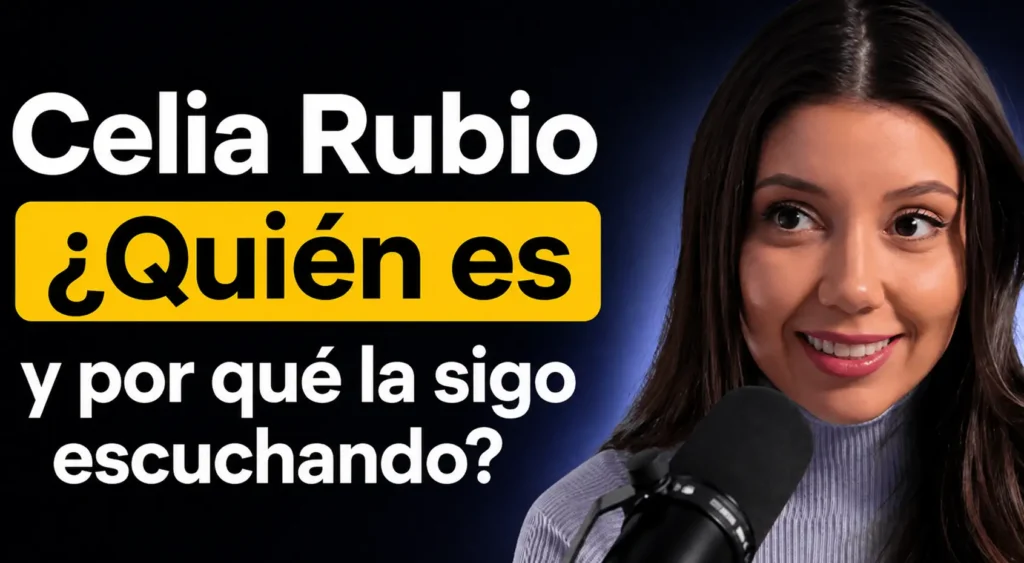Celia Rubio explicando finanzas personales