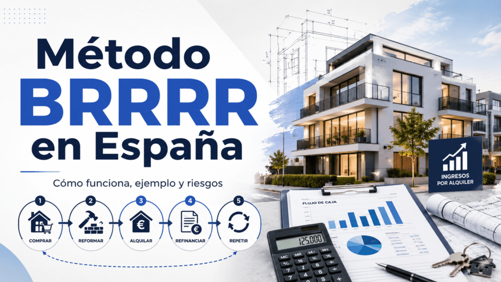 Portada del artículo sobre el método BRRRR en España con sus cinco fases